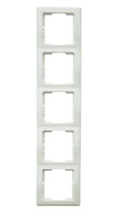 Mutlusan Daria 5-fach Rahmen Vertikal Weiss Für 5 Module
