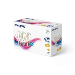 Nordlux 3er-Set LED Lampe E27 6,8W 2700K Warmweiss Klar 5181000323