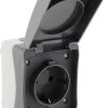 NUQUI Feuchtraum Steckdose IP54, Aufputz, 250V~/ 16A