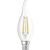 OSRAM LED Kerzenlampe Superstar Plus Windstoß E14 Filament 3,4W 470lm Warmweiss 2700K Dimmbar 90Ra Wie 40W
