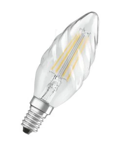 OSRAM Retrofit E14 LED Kerze 4W BW40 Filament Klar Warmweiss Wie 40W