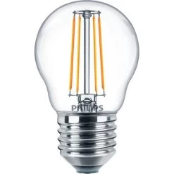 Philips CorePro P45 Tropfen LED Lampe E27 4,3W 470lm Warmweiss 2700K Wie 40W