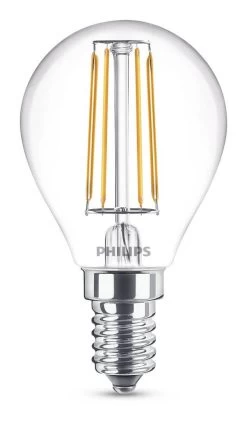 Philips E14 LED Tropfen Filament 4,3W 470Lm Warmweiss 8718699763152