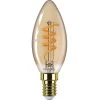 Philips Gold-Design Deko Filament LED Kerze E14 Dimmbar 2,5W 136lm Extra-warmweiss 1800K Wie 15W