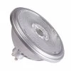 SLV 1005276 QPAR111 GU10, LED Leuchtmittel, Lampe Silber 12,5W 2700K CRI90 30°