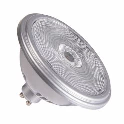 SLV 1005280 QPAR111 GU10, LED Leuchtmittel, Lampe Silber 12,5W 3000K CRI90 60°