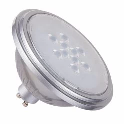 SLV 1005291 QPAR111 GU10, LED Leuchtmittel, Lampe Silber 7W 2700K CRI90 25°