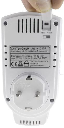 Steckdosen-Thermostat "ST-35 Ana" Max. 3500W, 5-30°C, AUS/AUTO, 230V -Philips Store steckdosen thermostat st 35 ana max 3500w 5 30c aus auto 230v3