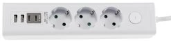 Steckdosenleiste Mit Ladebuchsen Für USB USB-A /USB-C,3-fach, Weiß, 1,5m Kabel -Philips Store steckdosenleiste mit ladebuchsen fuer usb usb a usb c3 fach weiss 15m kabel6