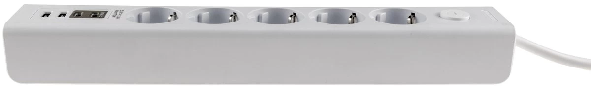 Steckdosenleiste Mit Ladebuchsen Für USB USB-A /USB-C,5-fach, Weiß, 1,5m Kabel 7 Steckdosenleiste Mit Ladebuchsen Für USB USB-A /USB-C,5-fach, Weiß, 1,5m Kabel – Bild 7