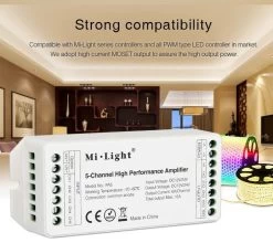 Synergy 21 LED Controller 5-Channel Amplifier *Milight/Miboxer* -Philips Store synergy 21 led controller 5 channel amplifier milight miboxer4