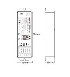 Synergy 21 LED Controller RGB-WW (RGB-CCT) DC12/24V WiFi 5in1*Milight/Miboxer* Alexa Serie 2 Synergy 21 LED Controller RGB-WW (RGB-CCT) DC12/24V WiFi 5in1*Milight/Miboxer* Alexa Serie – Bild 2