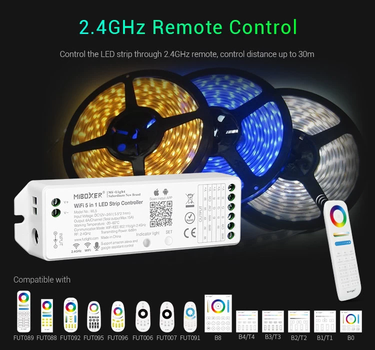 Synergy 21 LED Controller RGB-WW (RGB-CCT) DC12/24V WiFi 5in1*Milight/Miboxer* Alexa Serie 6 Synergy 21 LED Controller RGB-WW (RGB-CCT) DC12/24V WiFi 5in1*Milight/Miboxer* Alexa Serie – Bild 6