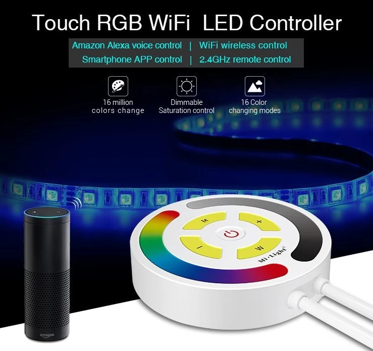 Synergy 21 LED Controller Touch RGB WiFi *Milight/Miboxer* Alexa Serie 1 Synergy 21 LED Controller Touch RGB WiFi *Milight/Miboxer* Alexa Serie