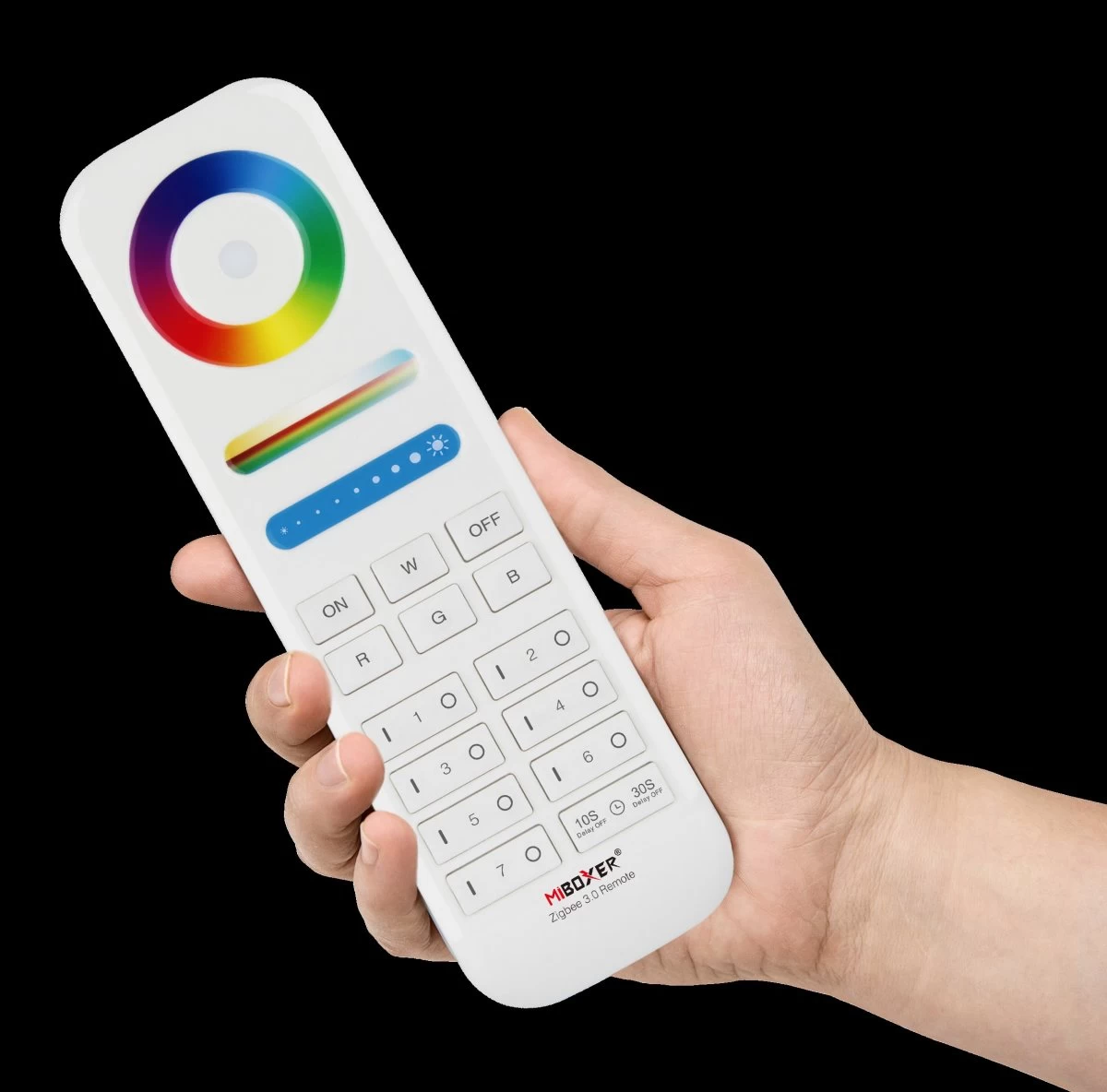 Synergy 21 LED Fernbedienung RGB-CCT Zigbee 3.0 7 Zonen *Milight/Miboxer* 2 Synergy 21 LED Fernbedienung RGB-CCT Zigbee 3.0 7 Zonen *Milight/Miboxer* – Bild 2