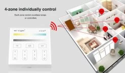 Synergy 21 LED Fernbedienung Smart Panel Dual White (CCT) 4-Zonen *Milight/Miboxer* -Philips Store synergy 21 led fernbedienung smart panel dual white cct 4 zonen milight miboxer5