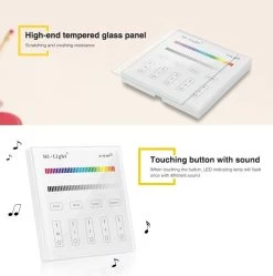 Synergy 21 LED Fernbedienung Smart Panel RGB/RGB-W 4 Zonen *Milight/Miboxer* -Philips Store synergy 21 led fernbedienung smart panel rgb rgb w 4 zonen milight miboxer8