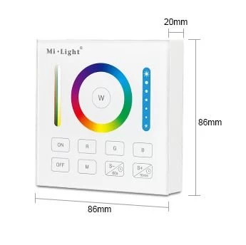Synergy 21 LED Fernbedienung Smart Panel RGB-WW (RGB-CCT) *Milight/Miboxer* 2 Synergy 21 LED Fernbedienung Smart Panel RGB-WW (RGB-CCT) *Milight/Miboxer* – Bild 2