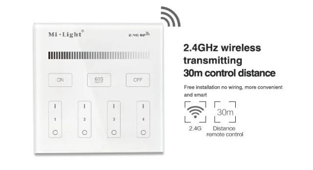 Synergy 21 LED Fernbedienung Smart Panel Single Color 4 Zonen *Milight/Miboxer* 5 Synergy 21 LED Fernbedienung Smart Panel Single Color 4 Zonen *Milight/Miboxer* – Bild 5