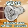 Synergy 21 LED Retrofit GU10 4x1W Ww