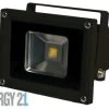 Synergy 21 LED Spot Outdoor Baustrahler 10W Schwarzes Gehäuse - Kaltweiß V2