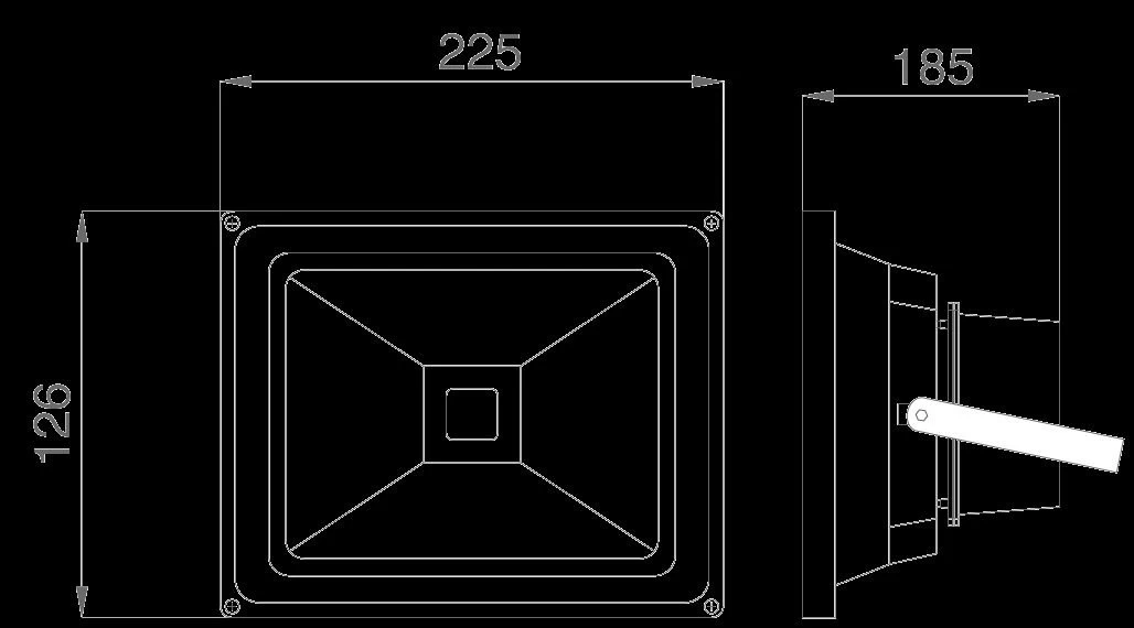 Synergy 21 LED Spot Outdoor Baustrahler 30W Graues Gehäuse - Kaltweiß V2 2 Synergy 21 LED Spot Outdoor Baustrahler 30W Graues Gehäuse - Kaltweiß V2 – Bild 2