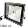 Synergy 21 LED Spot Outdoor Baustrahler 30W Schwarzes Gehäuse - Kaltweiß V2