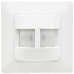 Unterputz PIR-Bewegungsmelder 180° LED Geeignet, 2-Draht Technik, Weiß