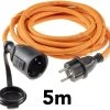 Verlängerungskabel 5m, IP44, Orange H07RN-F 3G1,5 , Stecker / Kupplung