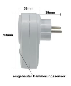 Zwischenstecker Mit Dämmerungssensor 230V, Max. 280W -Philips Store zwischenstecker mit daemmerungssensor 230v max 280w5